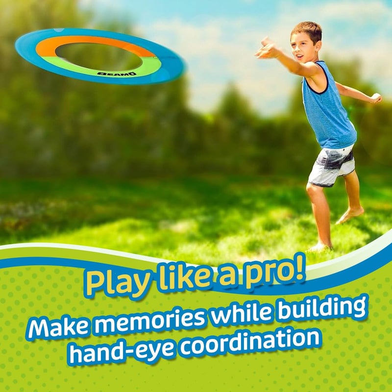 Toysmith Mini Beamo 16" Flying Hoop - Soft Catch Flying Disk - Color may vary - Image 5